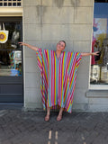 Lourdes Stripe Caftan Dress