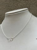 Sterling Silver Three Ring Necklace