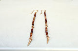 Garnet Spear Earrings