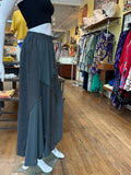 Linen Frayed Weave Maxi Skirt (color options)