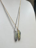 Tiny Fish Knife Necklace (metal options)
