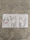 Multi Stitch Linen Zipper Pouches (multiple options)