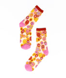 Smiley Face Daisy Sheer Socks