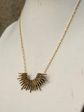 Half Radiant Sun Necklace