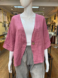 Linen One Button Blazer (color options)