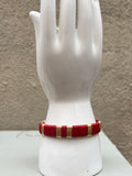 Medium Handwoven Raffia + Wire Bracelets (color options)