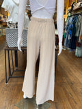 Wide Leg Textured Pants