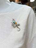 Vintage Lizard Brooches (multiple options)