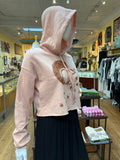 Squirrel Friend Mandy Crop Hoodie
