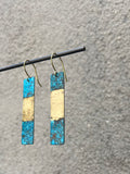 OOAK Patina Bar Earrings (multiple options)