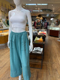 The Linen Button Hem Pants (color options)