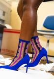 Stripes + Dots Sheer Socks