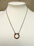 Heat Patina Pendant Necklace