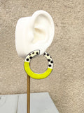 Circle Enamel Earrings