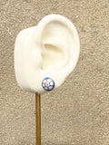 Spring Flowers Glass Stud Earrings (multiple options)