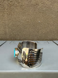 Statement Turquoise Broad Cuff