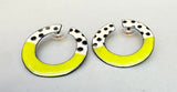 Circle Enamel Earrings