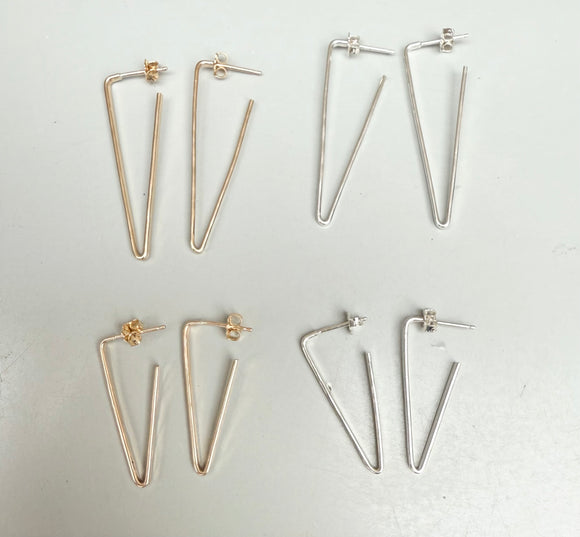 Point Hoops (size + metal options)