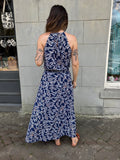 Waves Halter Maxi w/double slits