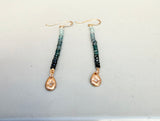 Indicolite Tourmaline Stack Earrings