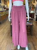 Linen Smock Waist Pants (color options)
