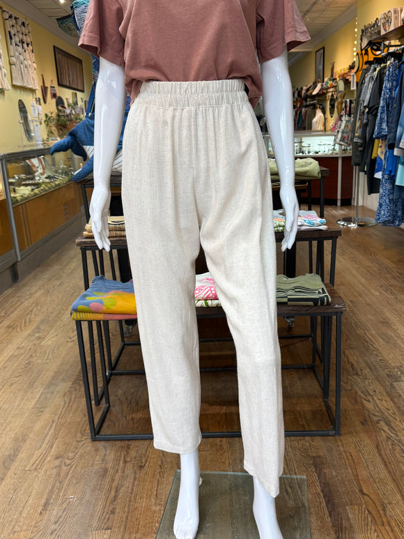 Linen Pull On Pant