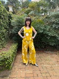 Mustard Hand Painted Circles Blouse