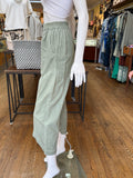 Sage Cotton Flap Pant
