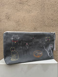 Multi Stitch Waxed Canvas Clutches (multiple options)