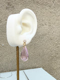 Swarovski Pink Crystal Post Earrings