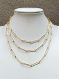 Paperclip Chain Necklace (length options)