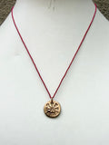 Red Silk Vegvisir Necklace