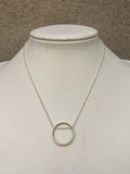 Small Blue Circle Necklace