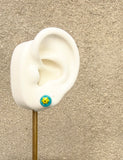Spring Flowers Glass Stud Earrings (multiple options)