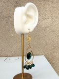 Swarovski Emerald Crystal Chandelier Earrings