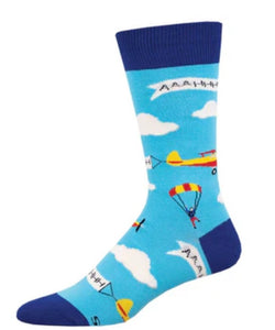 Sky Diver Cotton Crew Socks