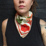 Hibiscus Flower Bandana 100% silk