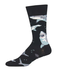 Shark Chums Cotton Crew Socks