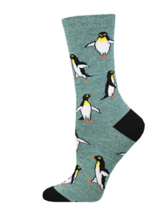 Penguins Bamboo Crew Socks