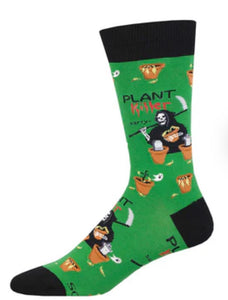 Plant Killer Cotton Crew Socks