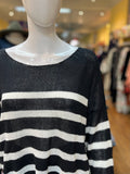 Scoop Neck Striped Sweater
