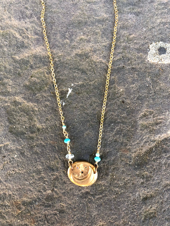 June Twinkle Medallion Necklace