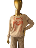 Oatmeal Fox Pia Pullover