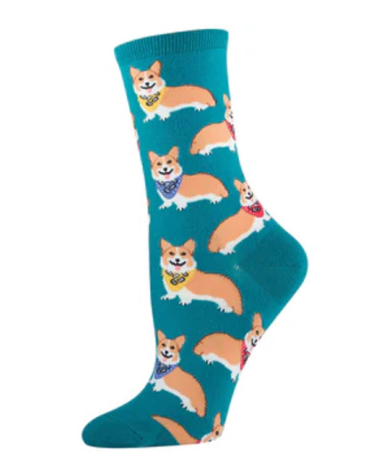 Corgi Cotton Crew Socks