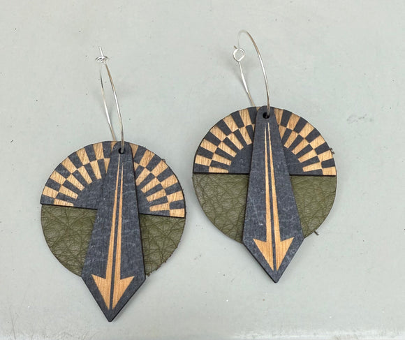 Sunrise 2-Layer Earrings (color options)