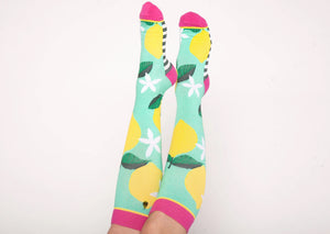 Pink Lemonade Compression Socks