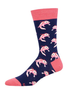 Axolotls Cotton Crew Socks