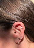Petite Crystal Earring Jackets (metal options)