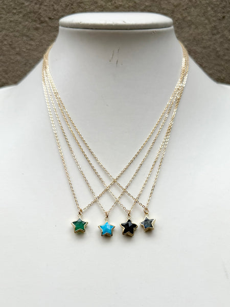 Star Stone Necklace (stone options) – Custard Boutique