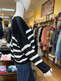 Scoop Neck Striped Sweater